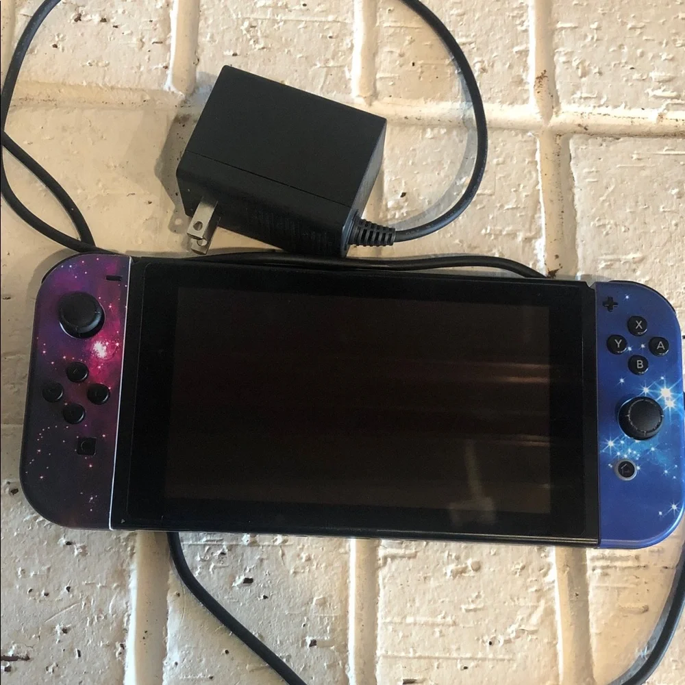 Nintendo Switch with Cosmic Purple and Blue Joy-Cons